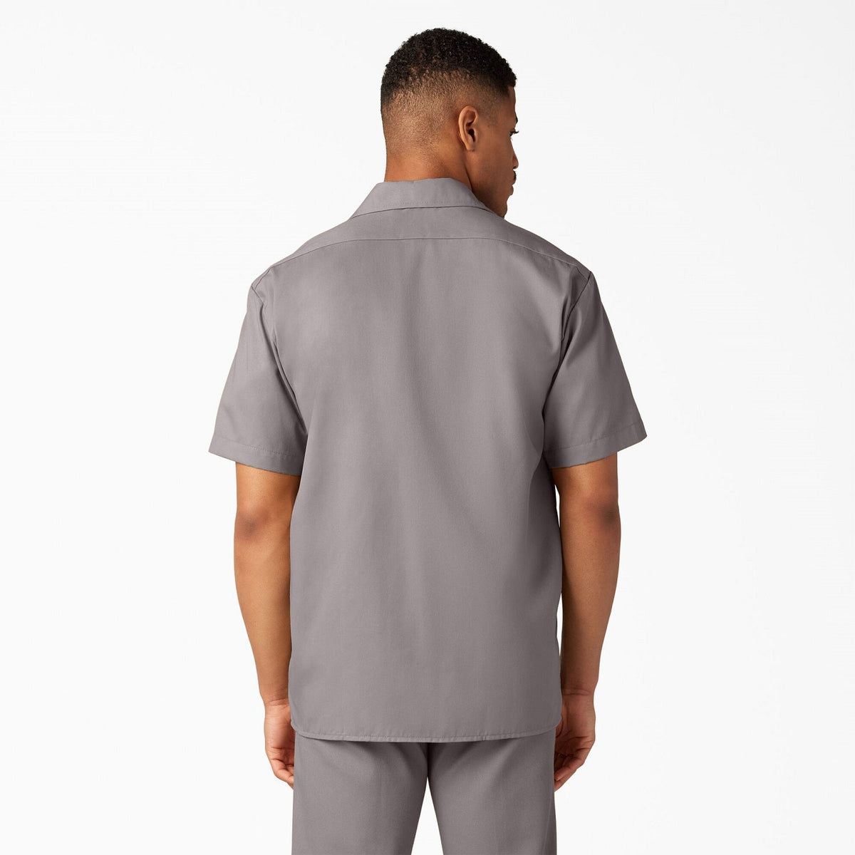 Dickies Men's Short Sleeve Work Shirt_Silver - KO, pfas - Work World - Workwear, Work Boots, Safety Gear
