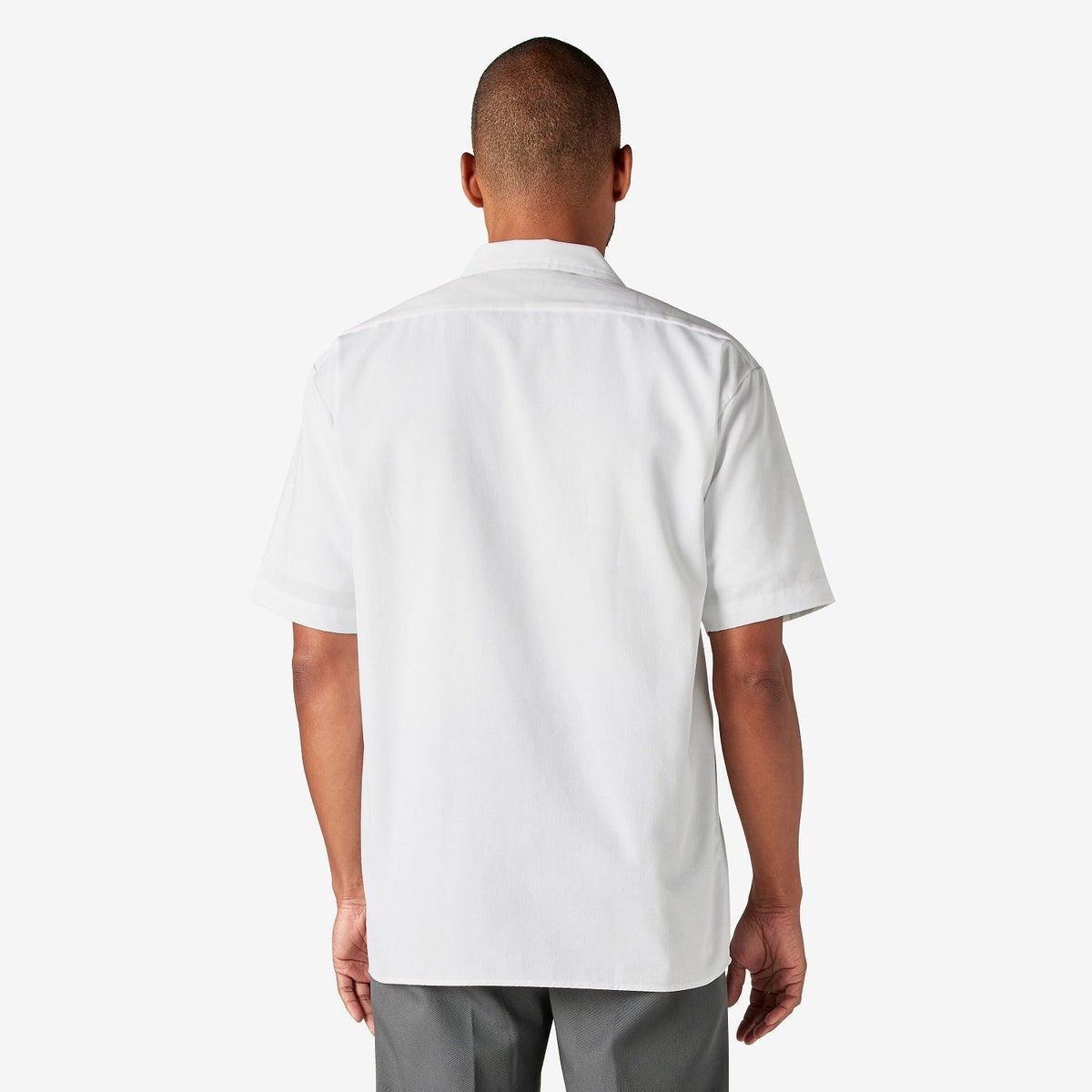 Dickies Men's Short Sleeve Work Shirt_White - KO, pfas - Work World - Workwear, Work Boots, Safety Gear