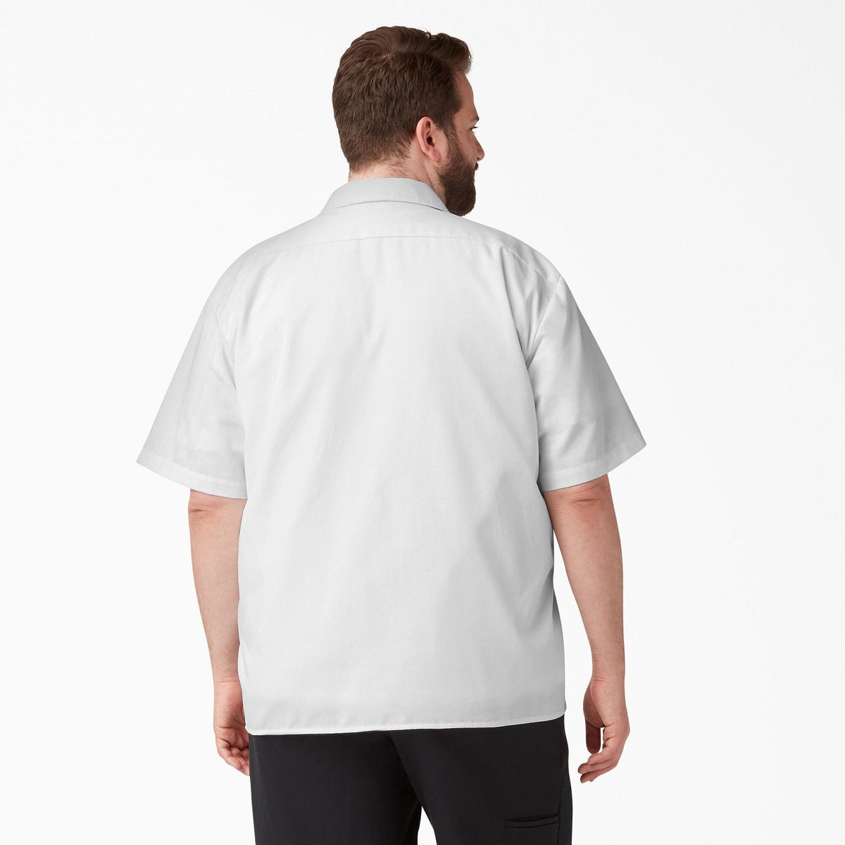 Dickies Men's Short Sleeve Work Shirt_White - KO, pfas - Work World - Workwear, Work Boots, Safety Gear