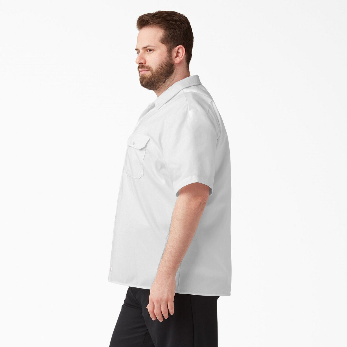 Dickies Men's Short Sleeve Work Shirt_White - KO, pfas - Work World - Workwear, Work Boots, Safety Gear