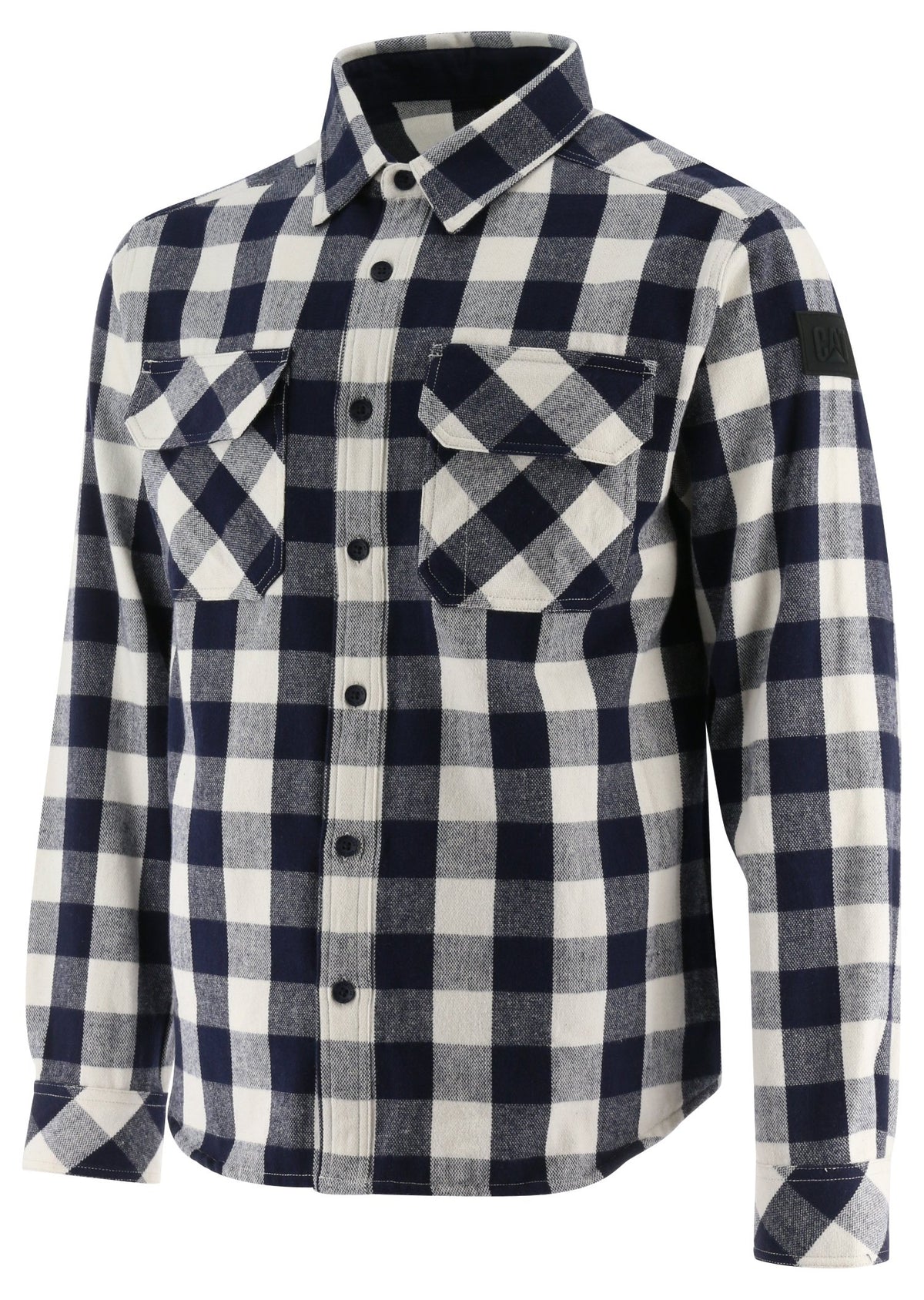 CAT Men&#39;s Buffalo Check Heavyweight Button Down Overshirt - Work World - Workwear, Work Boots, Safety Gear