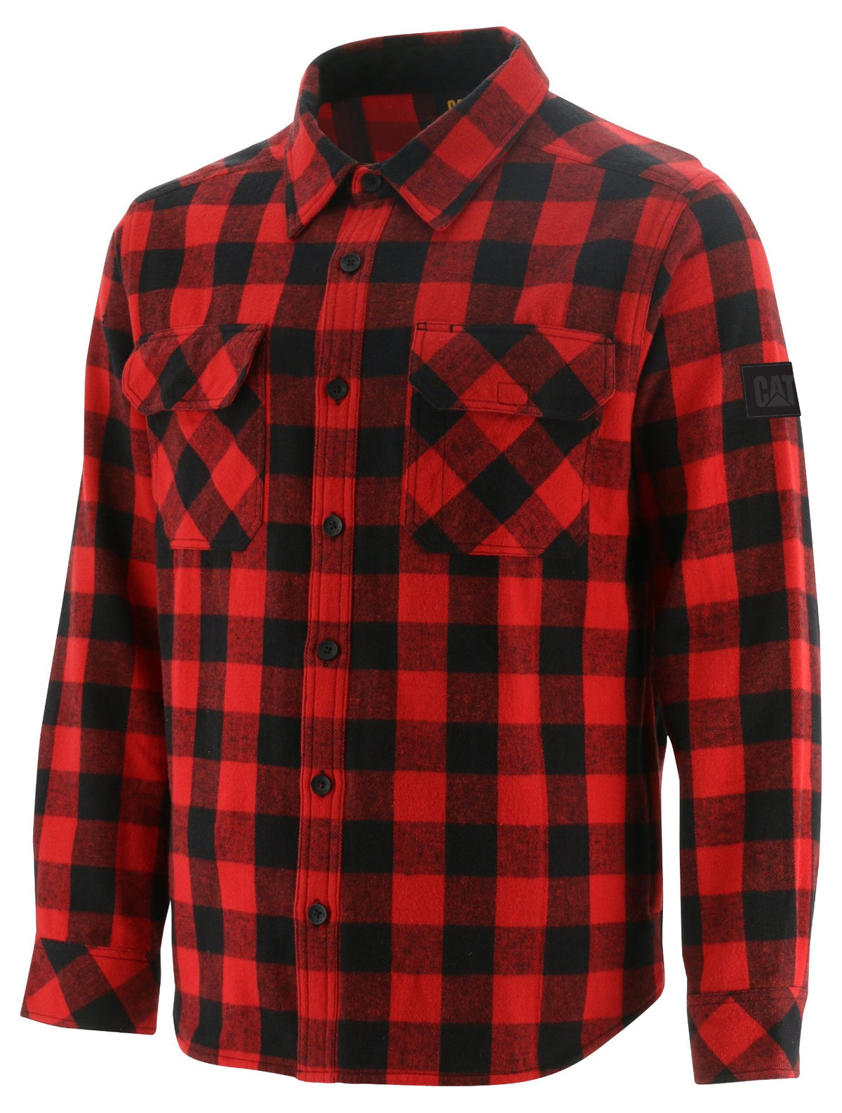 CAT Men&#39;s Buffalo Check Heavyweight Button Down Overshirt - Work World - Workwear, Work Boots, Safety Gear