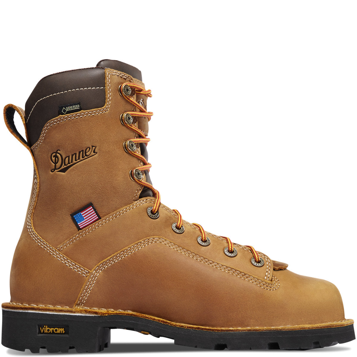 Danner Mens Quarry USA 8" WP Work Boots Danner Brown 10.5 2E
