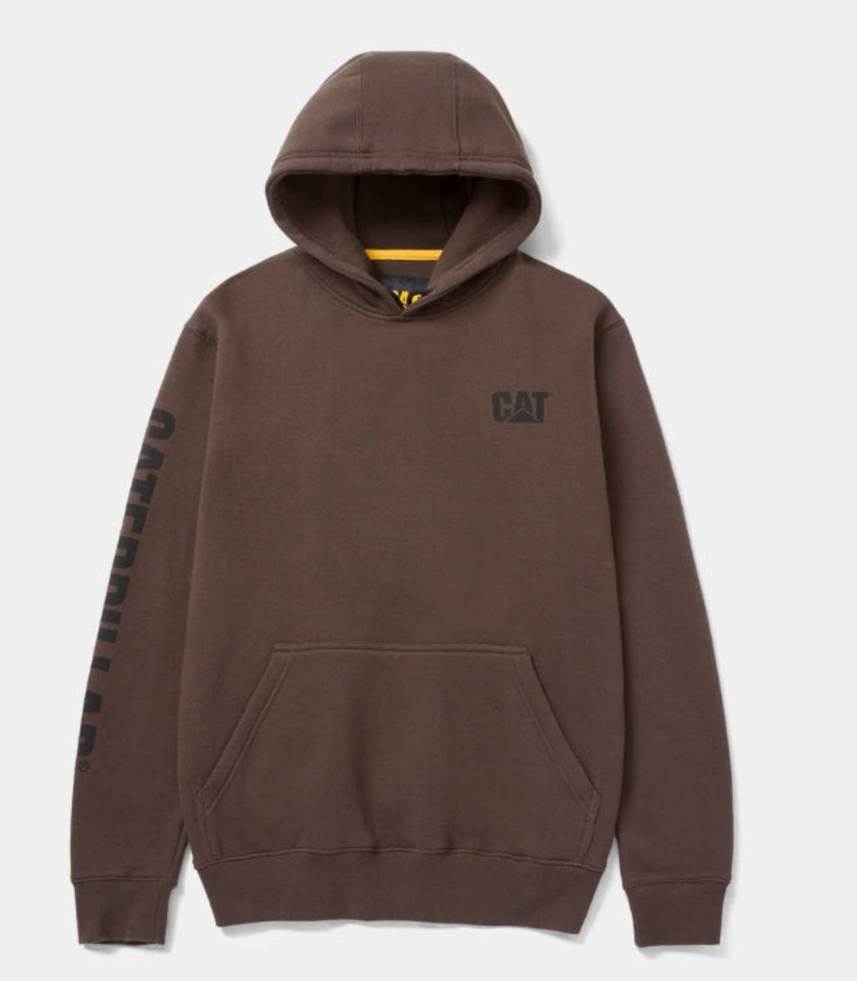 CAT Men's Banner Logo Hooded Sweatshirt Sweatshirts & Hoodies CAT Coffee Bean 2XL Reg