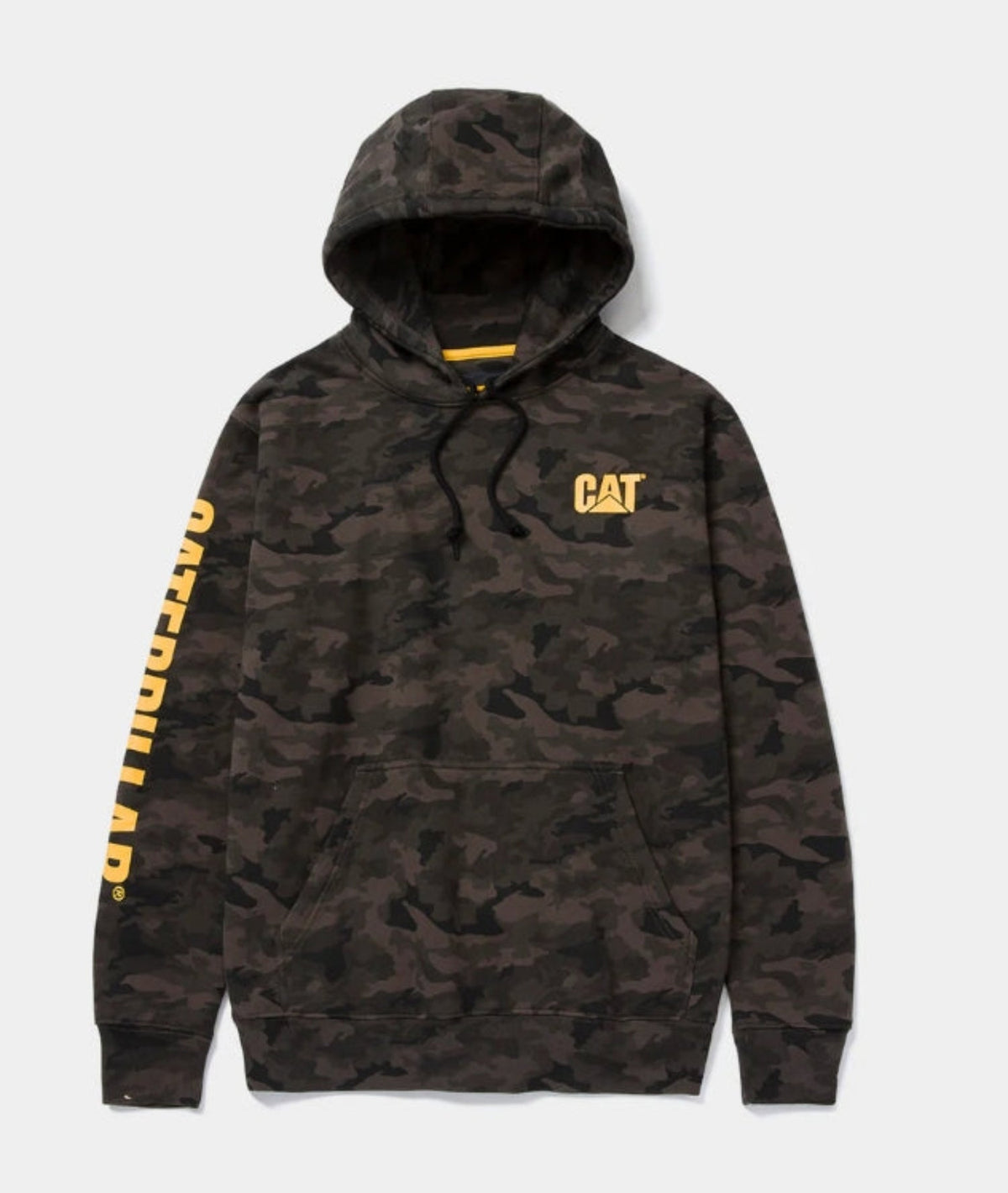 CAT Men's Banner Logo Hooded Sweatshirt Sweatshirts & Hoodies CAT Night Camo 2XL Reg