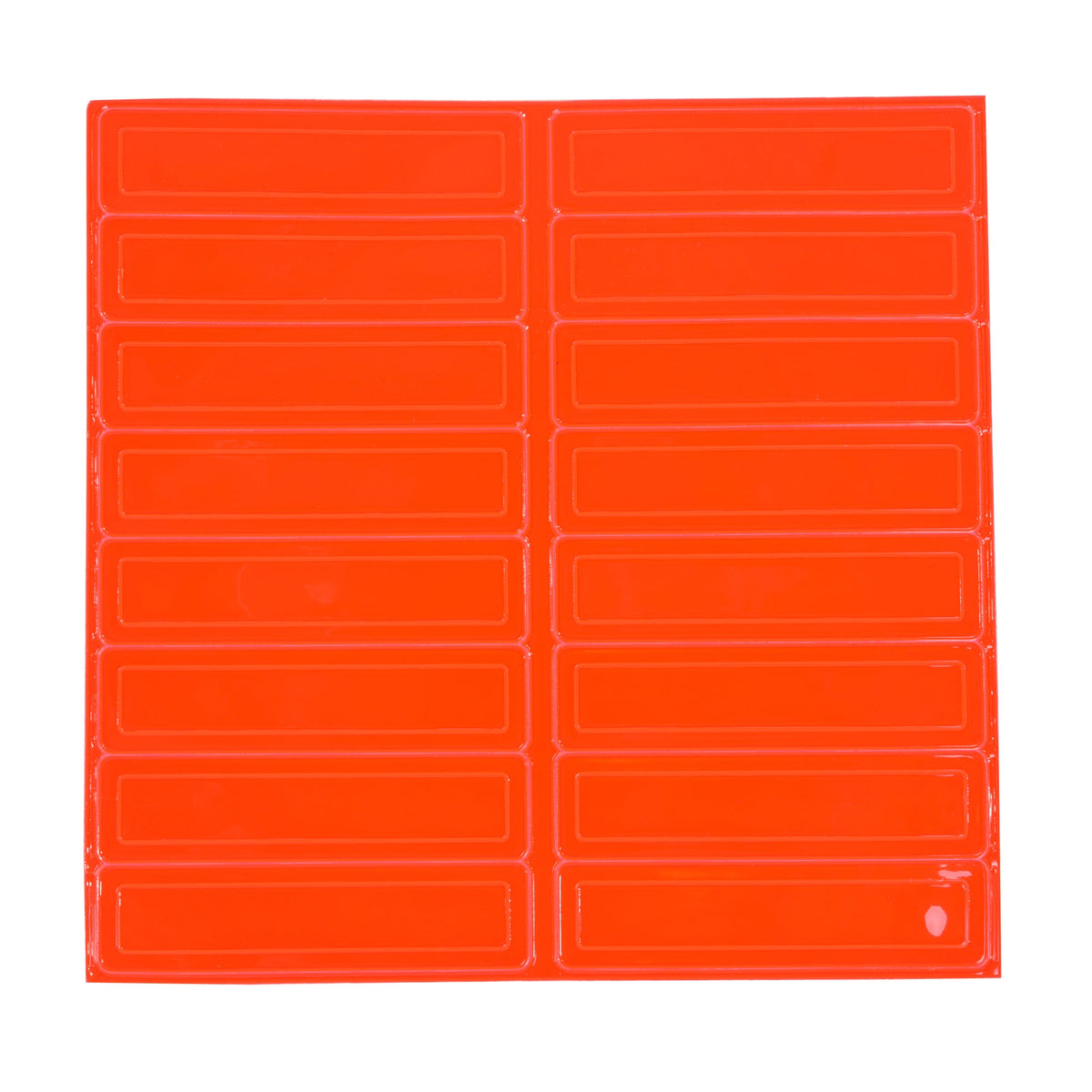 2W International Reflective Helmet Stickers Stickers 2W International Red Orange OS