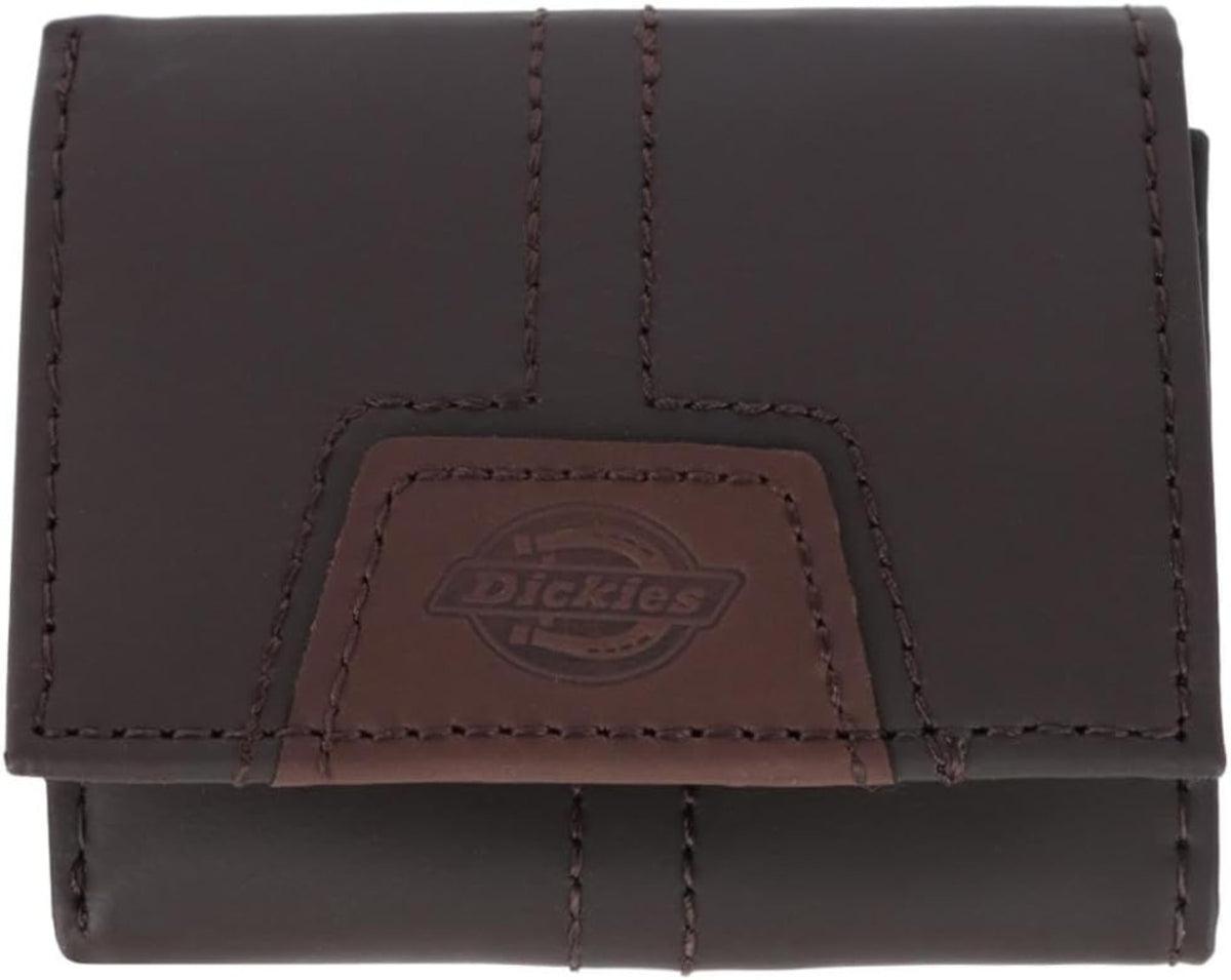 Dickies Leather Logo Patch Trifold Wallet - Work World - Workwear, Work Boots, Safety Gear