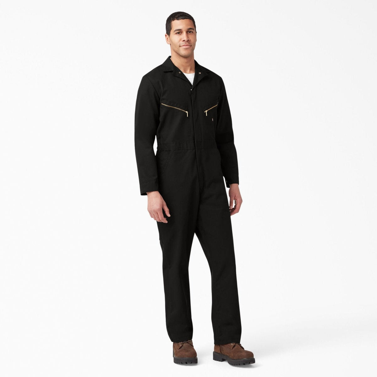 Dickies Men's Deluxe Blended 6 Pocket Coverall Bibs & Overalls Dickies Black 2XL Reg