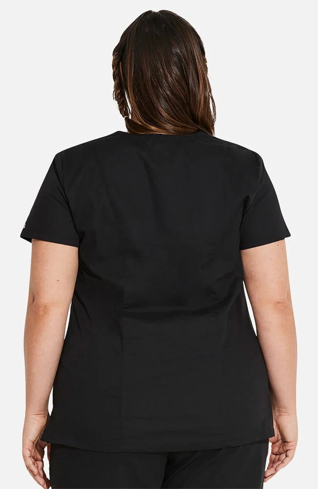 Dickies Women's 5-Pocket Shaped V-Neck Scrub Top Scrubs Dickies