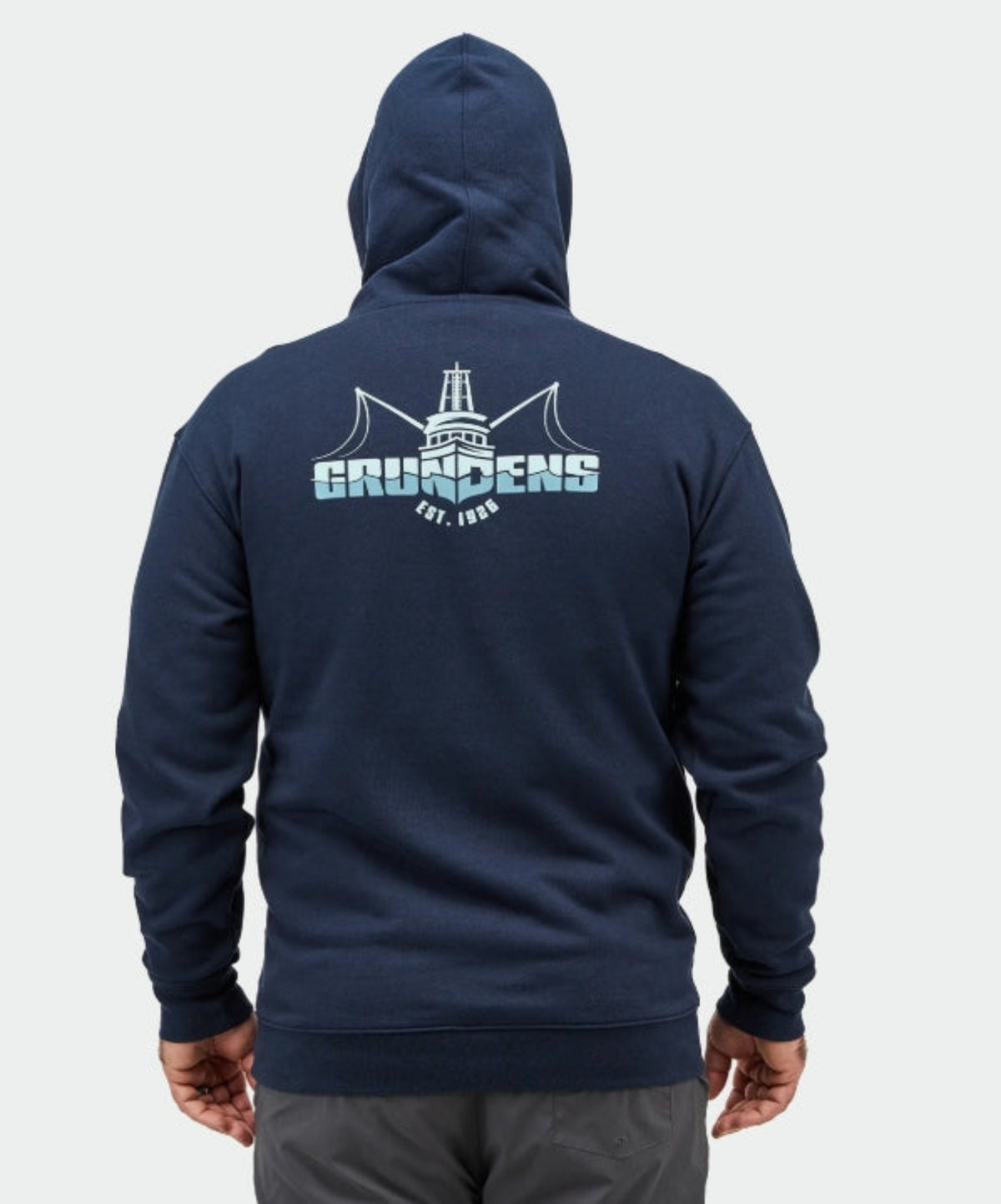 Grundéns Men&#39;s Boat Logo Graphic Hooded Sweatshirt - Work World - Workwear, Work Boots, Safety Gear
