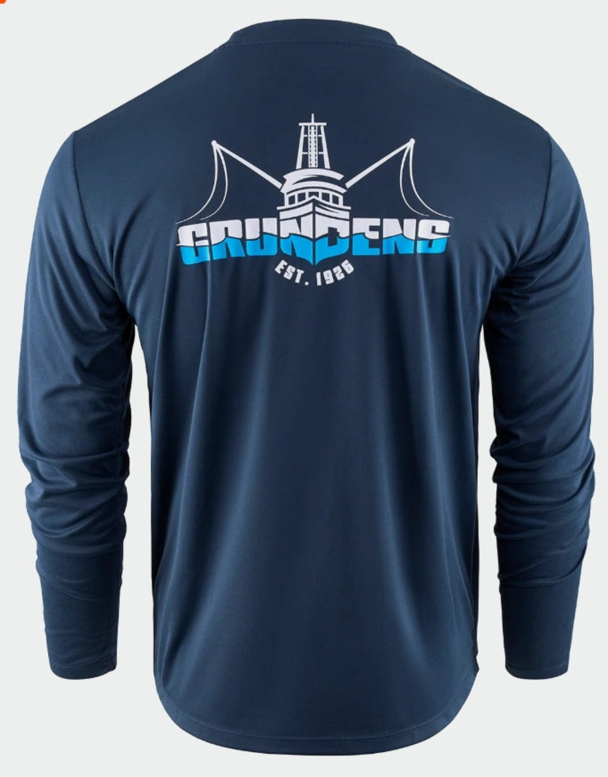 Grundéns Logo Boat Graphic Tech Long Sleeve T-Shirt T-Shirts Grundens