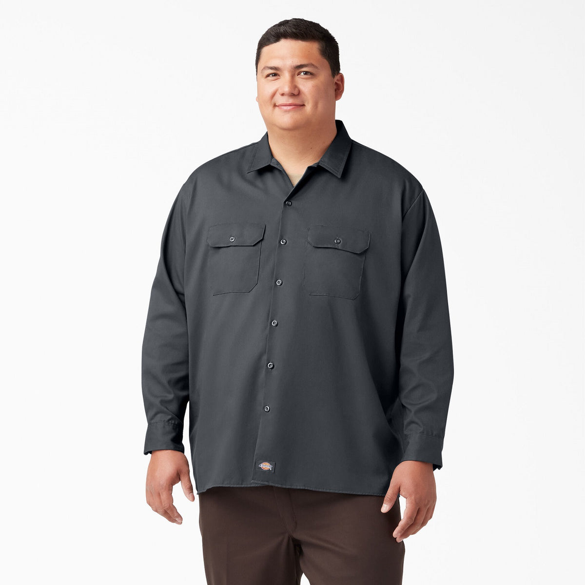 Dickies Men&#39;s Long Sleeve Button-Down Work Shirt - Work World - Workwear, Work Boots, Safety Gear