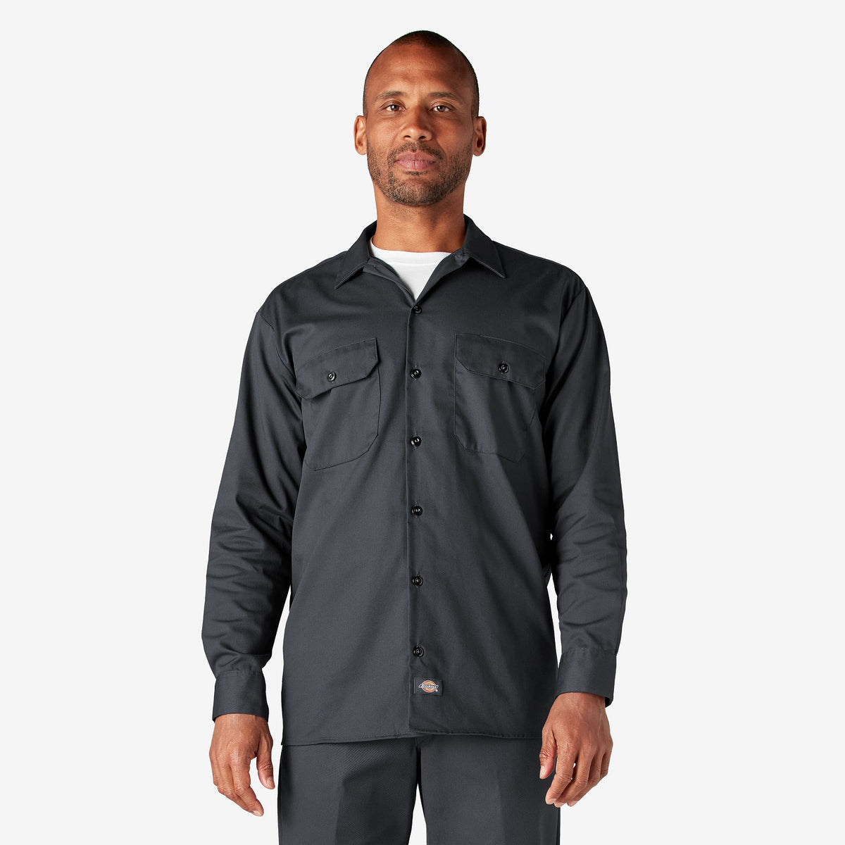 Dickies Men&#39;s Long Sleeve Button-Down Work Shirt - Work World - Workwear, Work Boots, Safety Gear