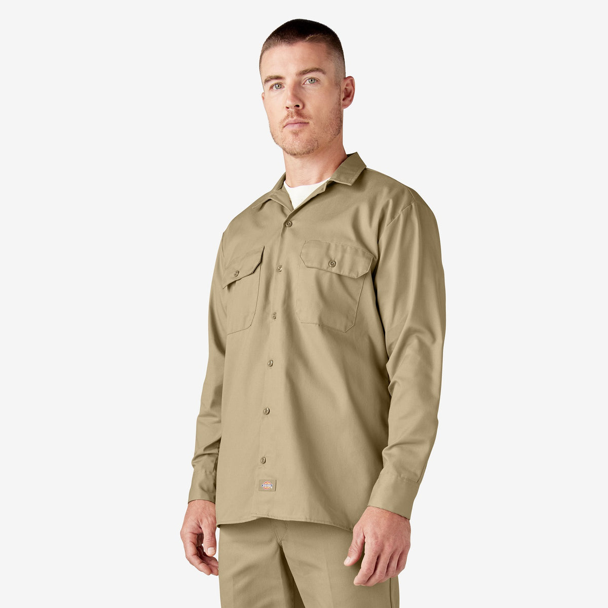 Dickies Men&#39;s Long Sleeve Button-Down Work Shirt - Work World - Workwear, Work Boots, Safety Gear