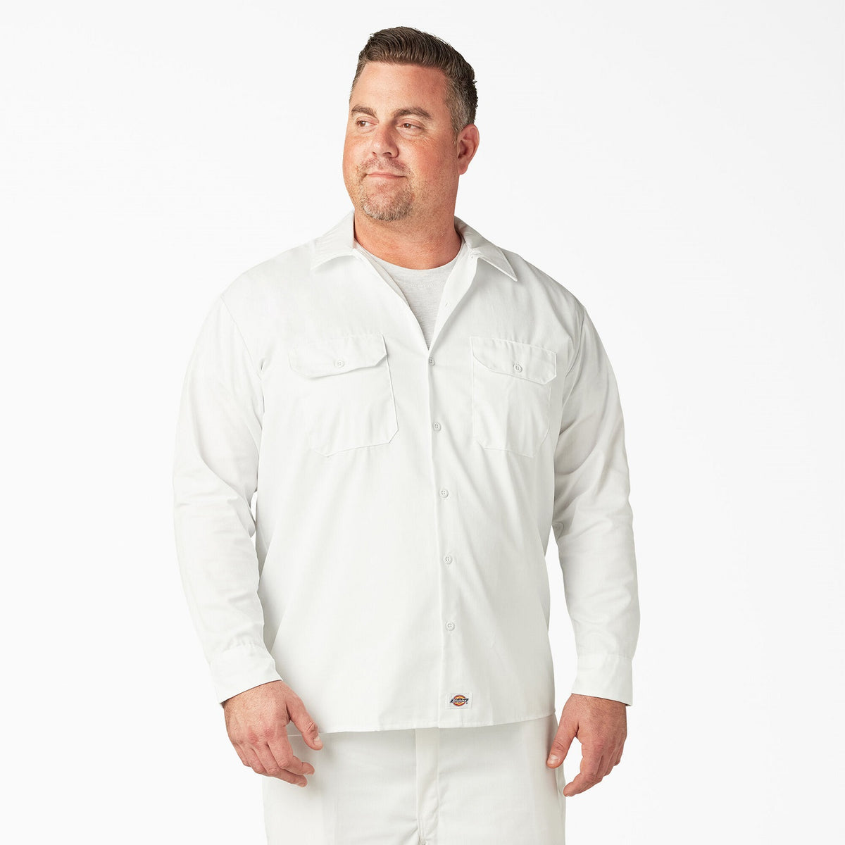 Dickies Men&#39;s Long Sleeve Button-Down Work Shirt - Work World - Workwear, Work Boots, Safety Gear