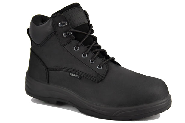Work Zone Men's 6" Waterproof EH Work Boot Work Boots Work Zone Black 10 M
