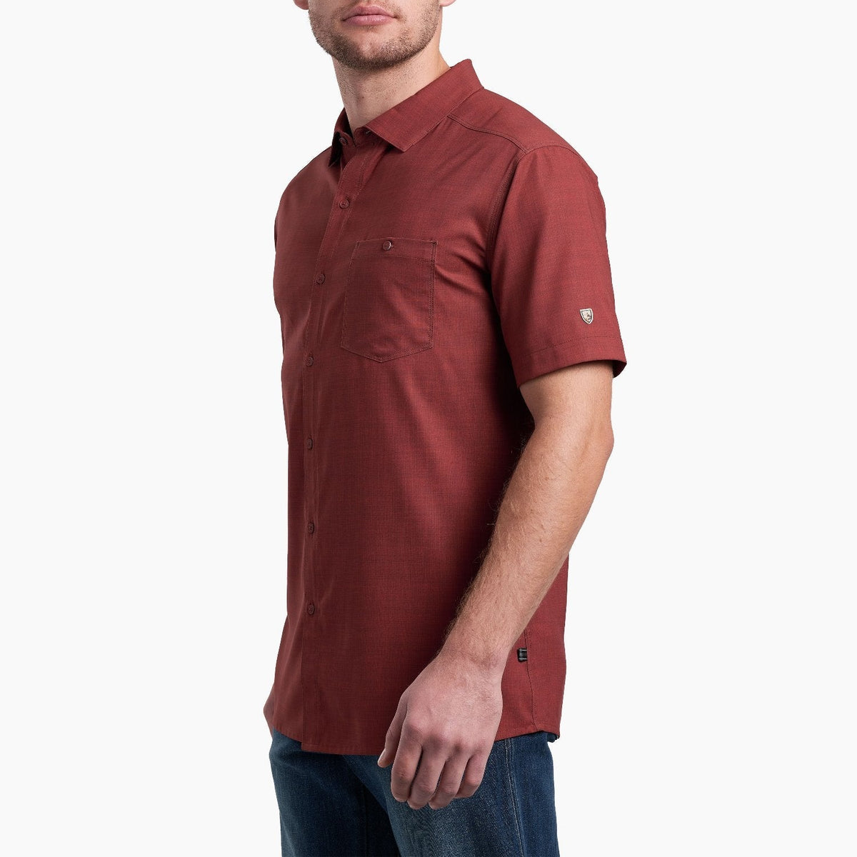 KÜHL Men's Persuadr UPF-50 Button-Down Short Sleeve Shirt Work Shirts KUHL