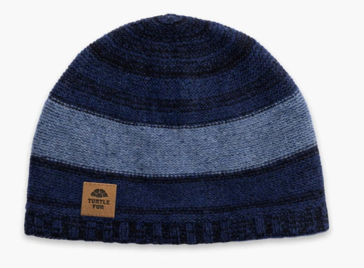 Turtle Fur Men's Rufus Lambswool Knit Beanie Hats & Caps Turtle Fur Navy OS