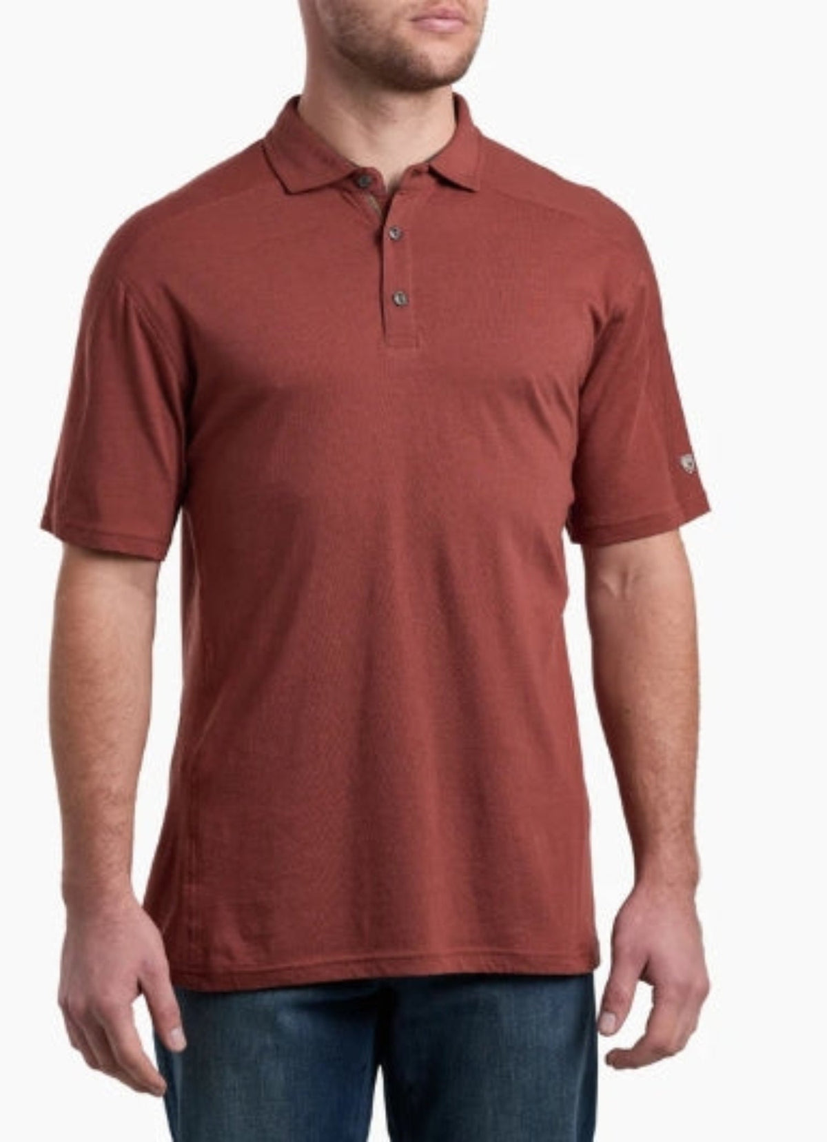 KÜHL Men's Brazen KuHLdry UPF50 Short Sleeve Polo Shirt T-Shirts KUHL Sundried Tomato 2XL Reg