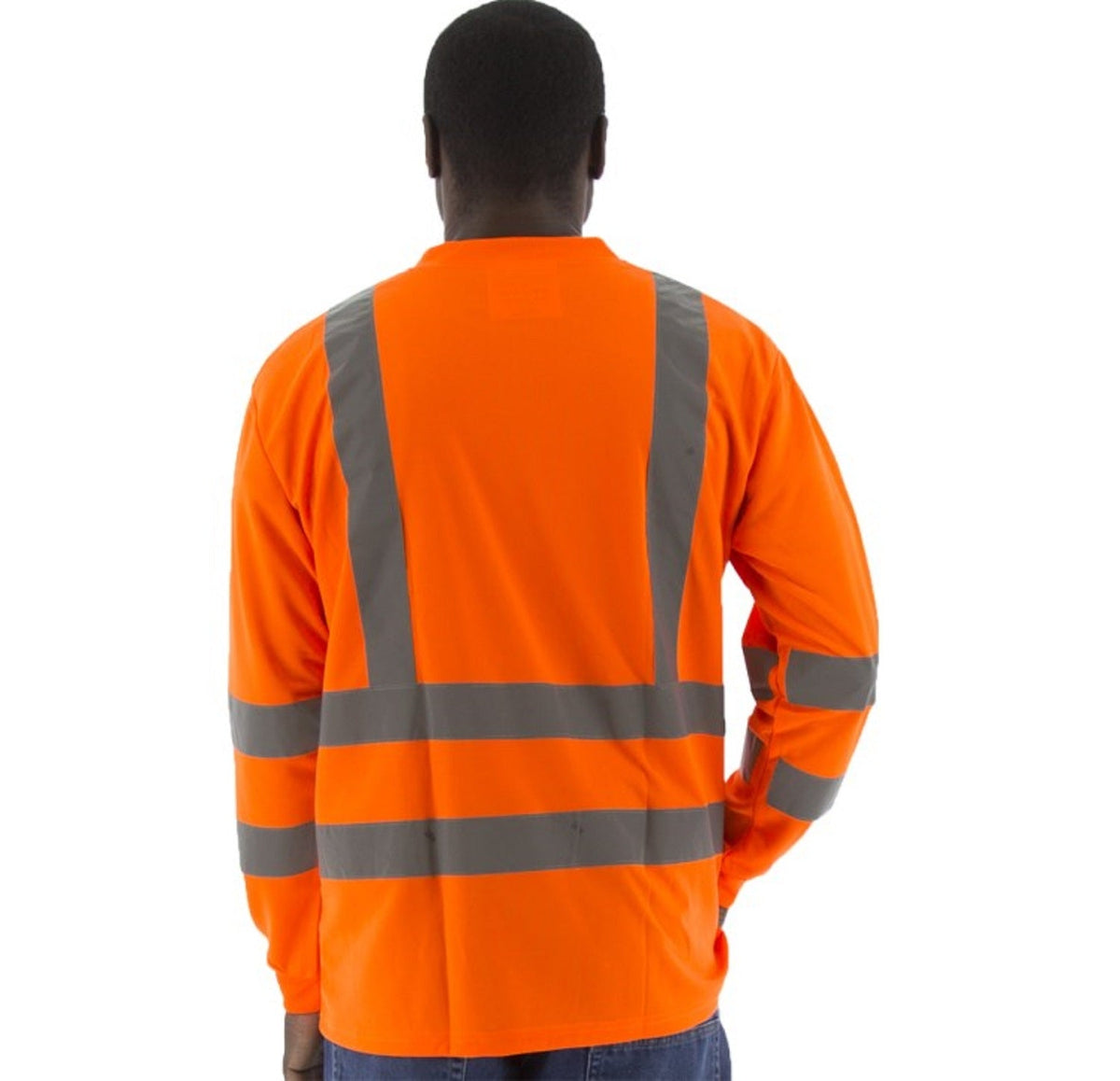 Majestic Men's Hi-Vis Long Sleeve Shirt Long Sleeve T-Shirts Majestic