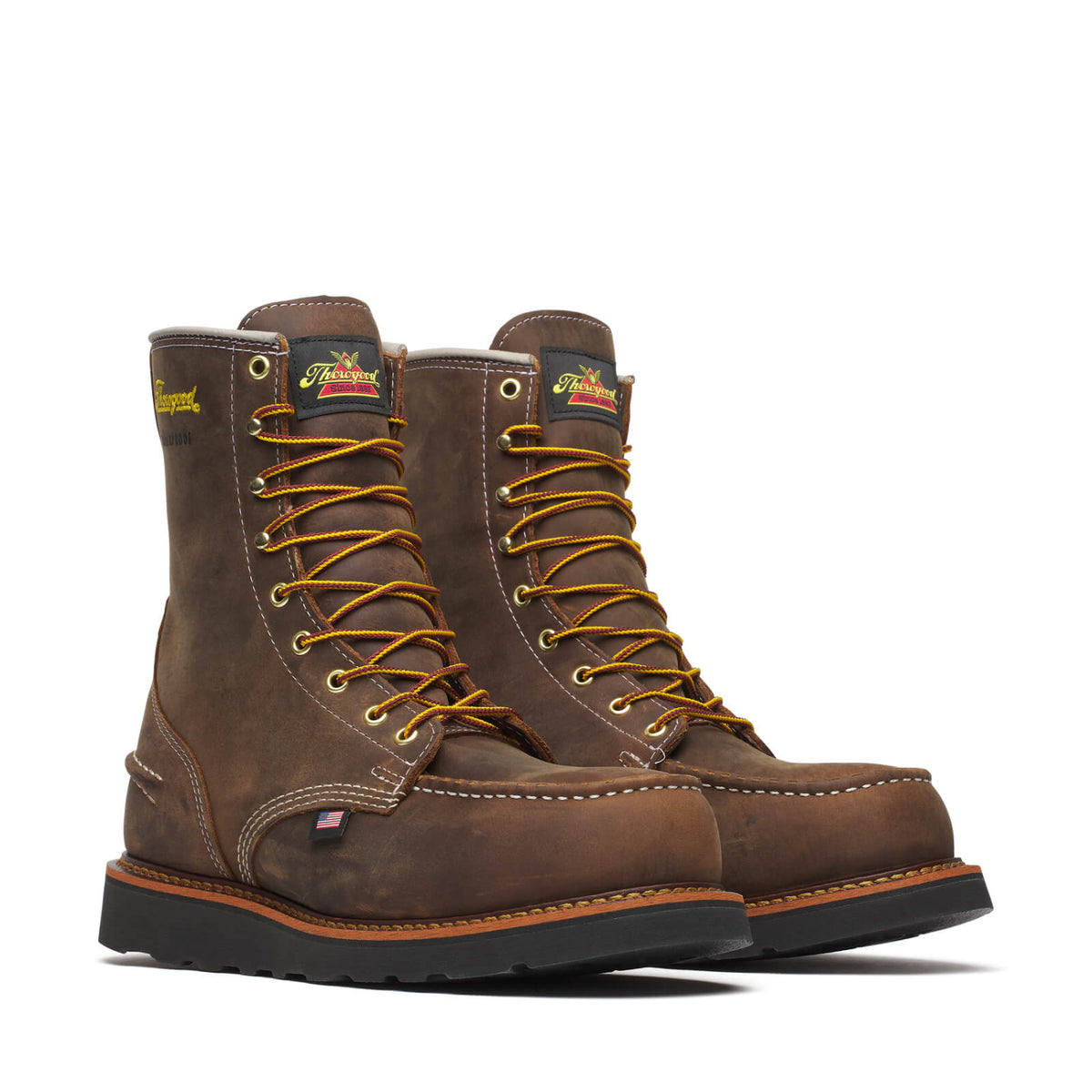 Thorogood Men&#39;s 1957 Series Wedge 8&quot; Waterproof Moc Toe Steel Toe Boot - Work World - Workwear, Work Boots, Safety Gear