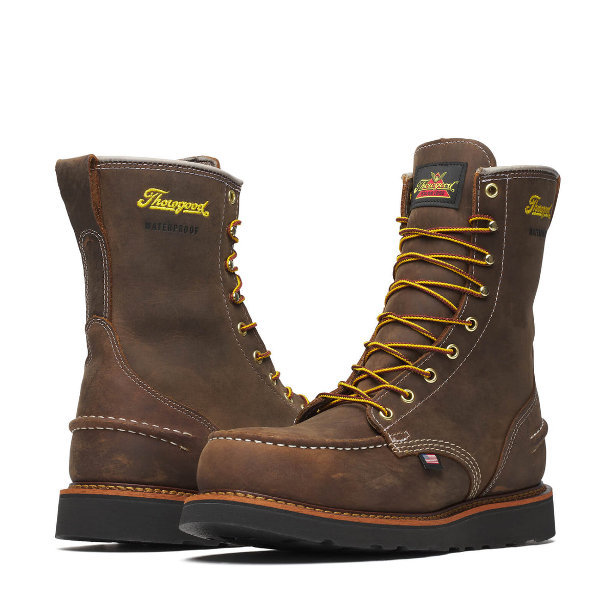 Thorogood Men&#39;s 1957 Series Wedge 8&quot; Waterproof Moc Toe Steel Toe Boot - Work World - Workwear, Work Boots, Safety Gear