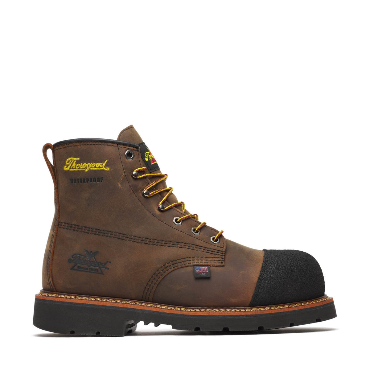 Thorogood Men's Hammerhead Waterproof 6" Nano Toe Work Boot Work Boots Thorogood Crazyhorse 10 2E