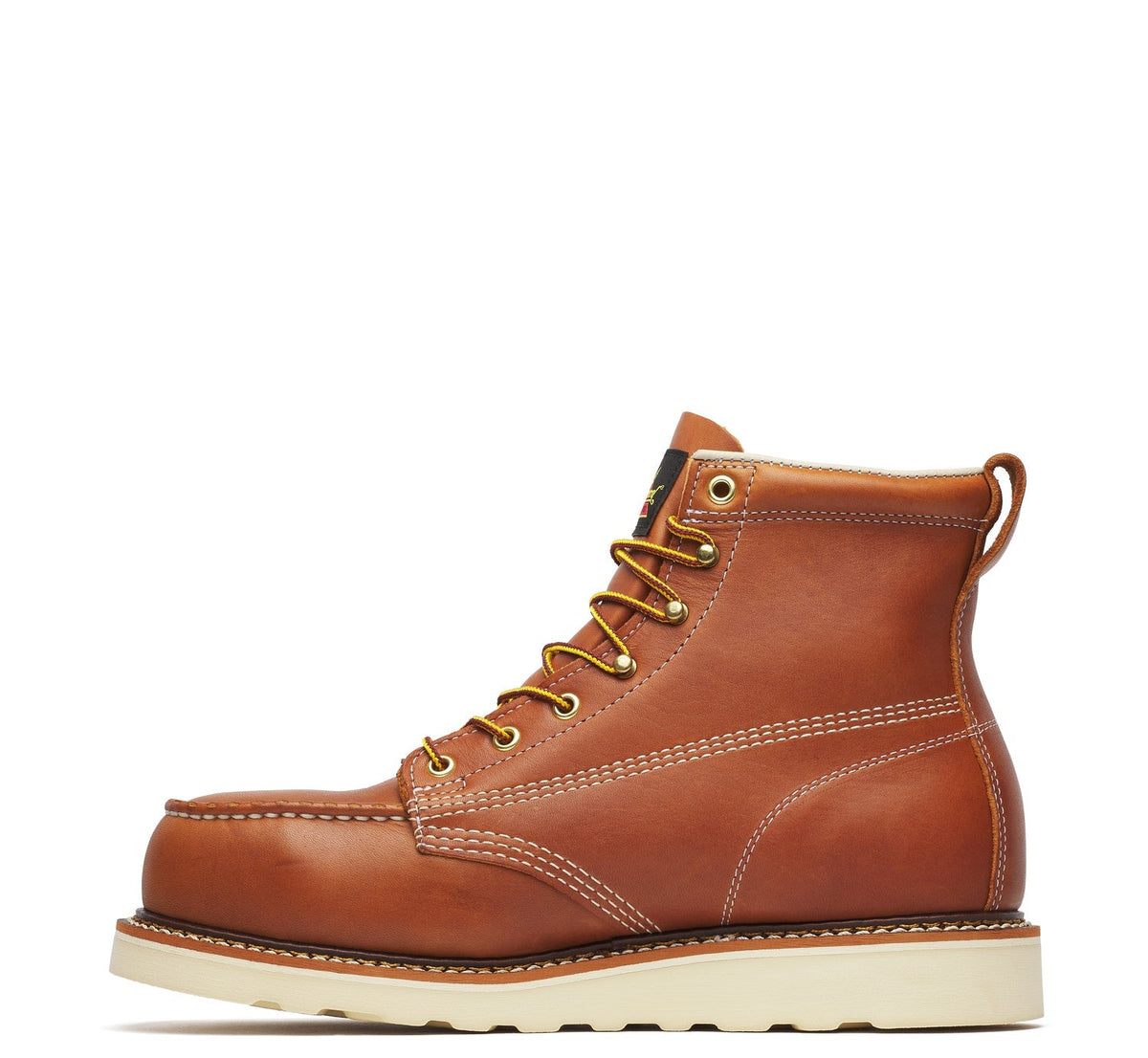 Thorogood Men&#39;s American Heritage MAXWear Wedge 6&quot; Steel Toe Work Boot_Tobacco - Work World - Workwear, Work Boots, Safety Gear