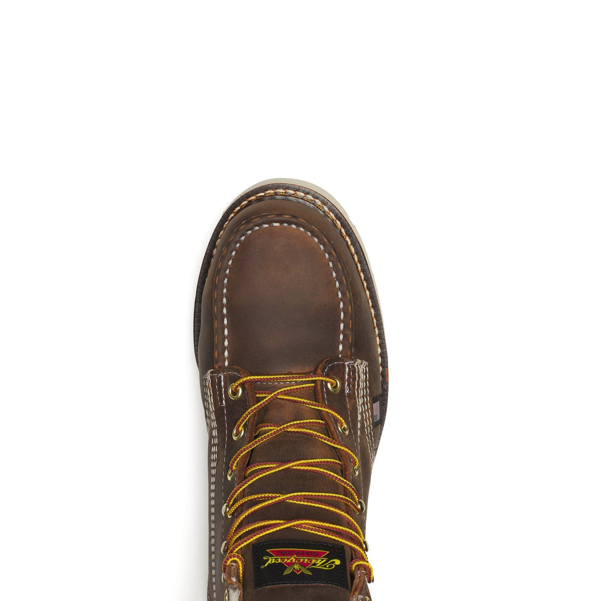 Thorogood Men's American Heritage Moc 6" Steel Toe Boot_Trail Crazyhorse Work Boots Thorogood