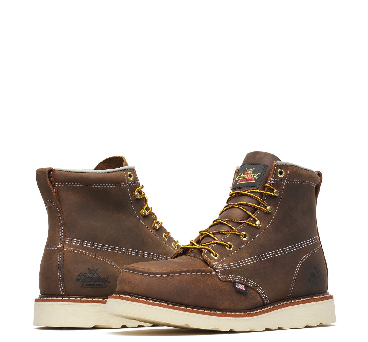 Thorogood Men&#39;s American Heritage 6&quot; Moc Toe Steel Toe Work Boot - Work World - Workwear, Work Boots, Safety Gear