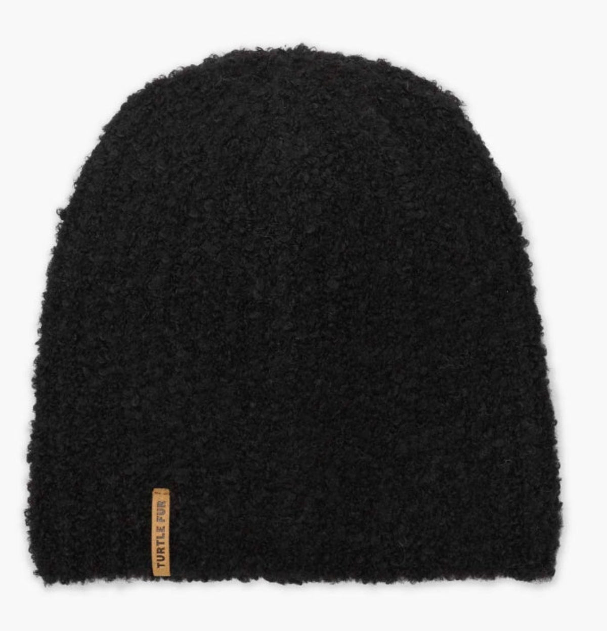 Turtle Fur Women's Abigail Boucle Midweight Knit Beanie Hats & Caps Turtle Fur Black OS