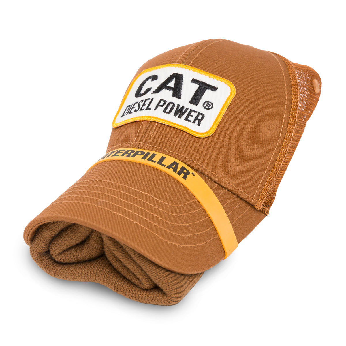 CAT Diesel Power Patch Beanie + Cap Bundle