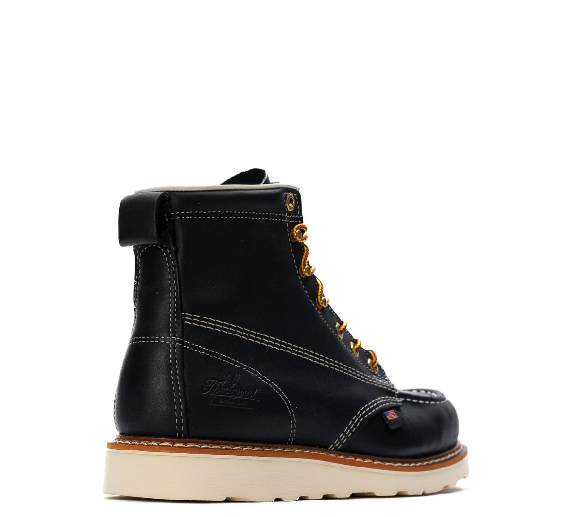 Thorogood Men's American Heritage MAXWear Wedge™ 6" Soft Toe Work Boot_Black Work Boots Thorogood
