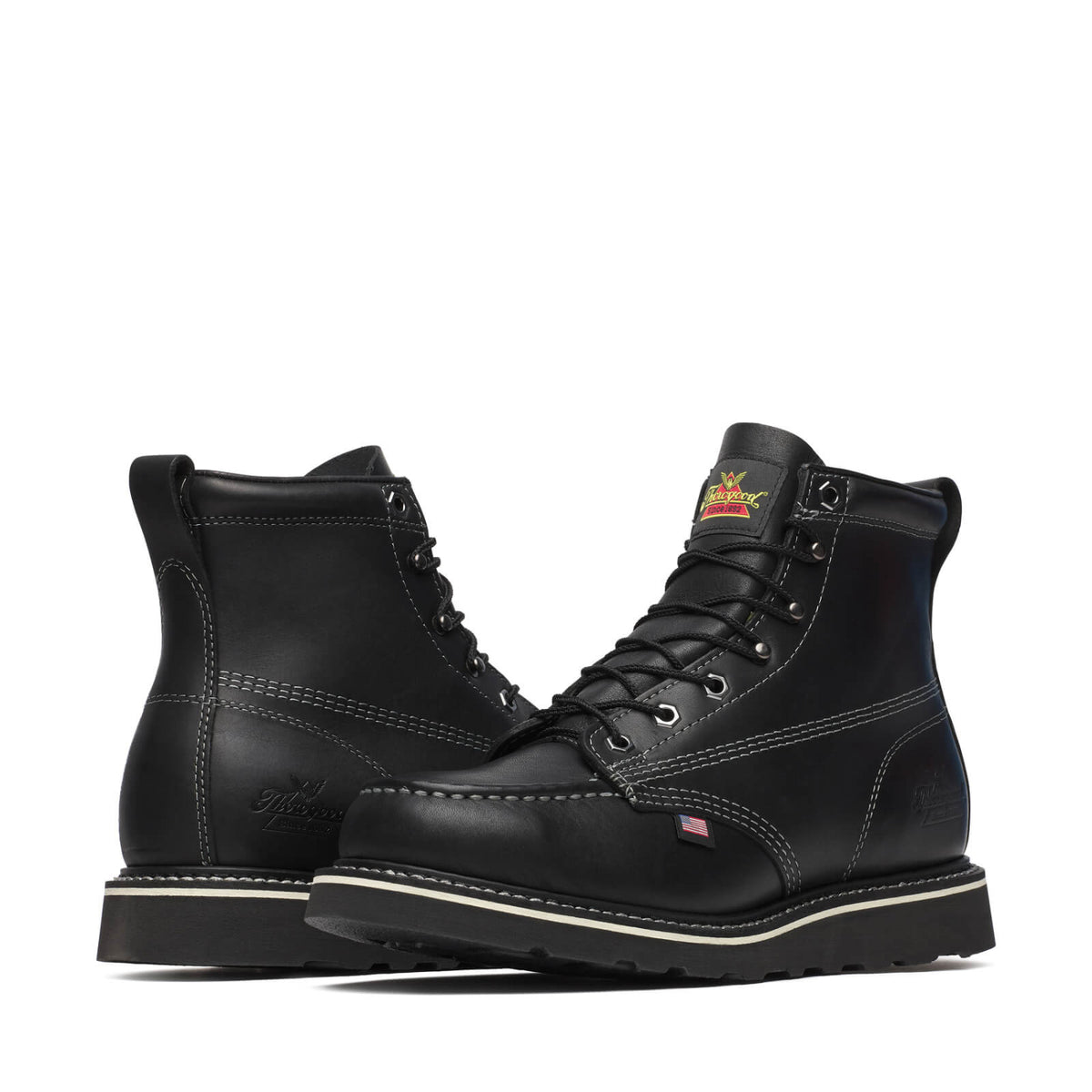 Thorogood Men&#39;s American Heritage Midnight 6&quot; EH Moc Toe Boot - Work World - Workwear, Work Boots, Safety Gear