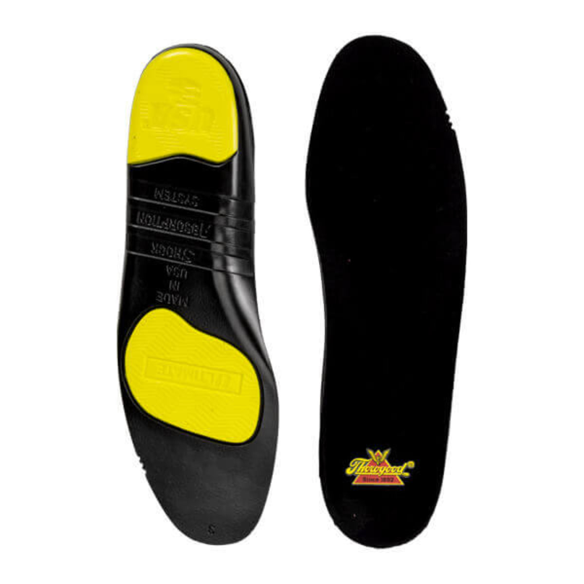 Thorogood Ultimate Shock-Absorption Footbed Insole Footwear Accessories Thorogood Black XL