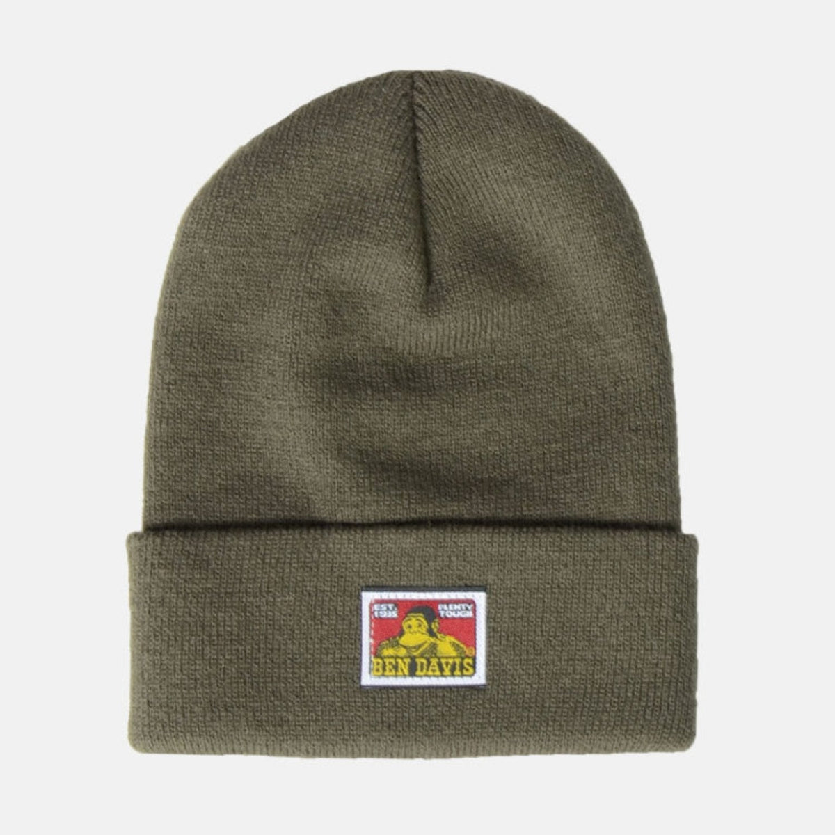 Ben Davis Logo Patch Beanie Hats & Caps Ben Davis Moss OS