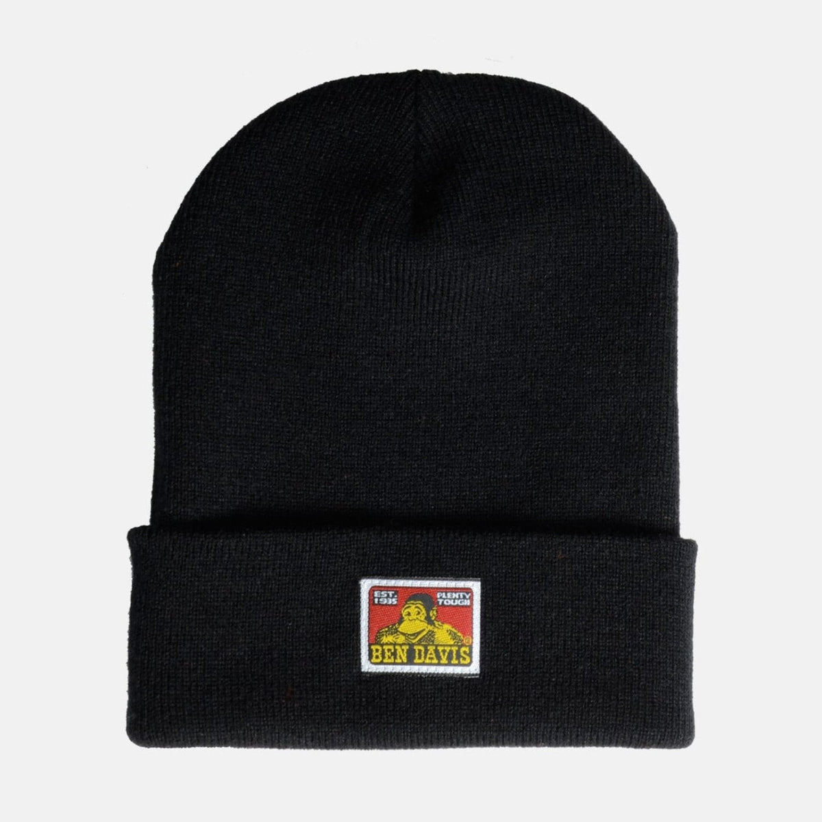 Ben Davis Marled Logo Patch Beanie Hats & Caps Ben Davis Black OS