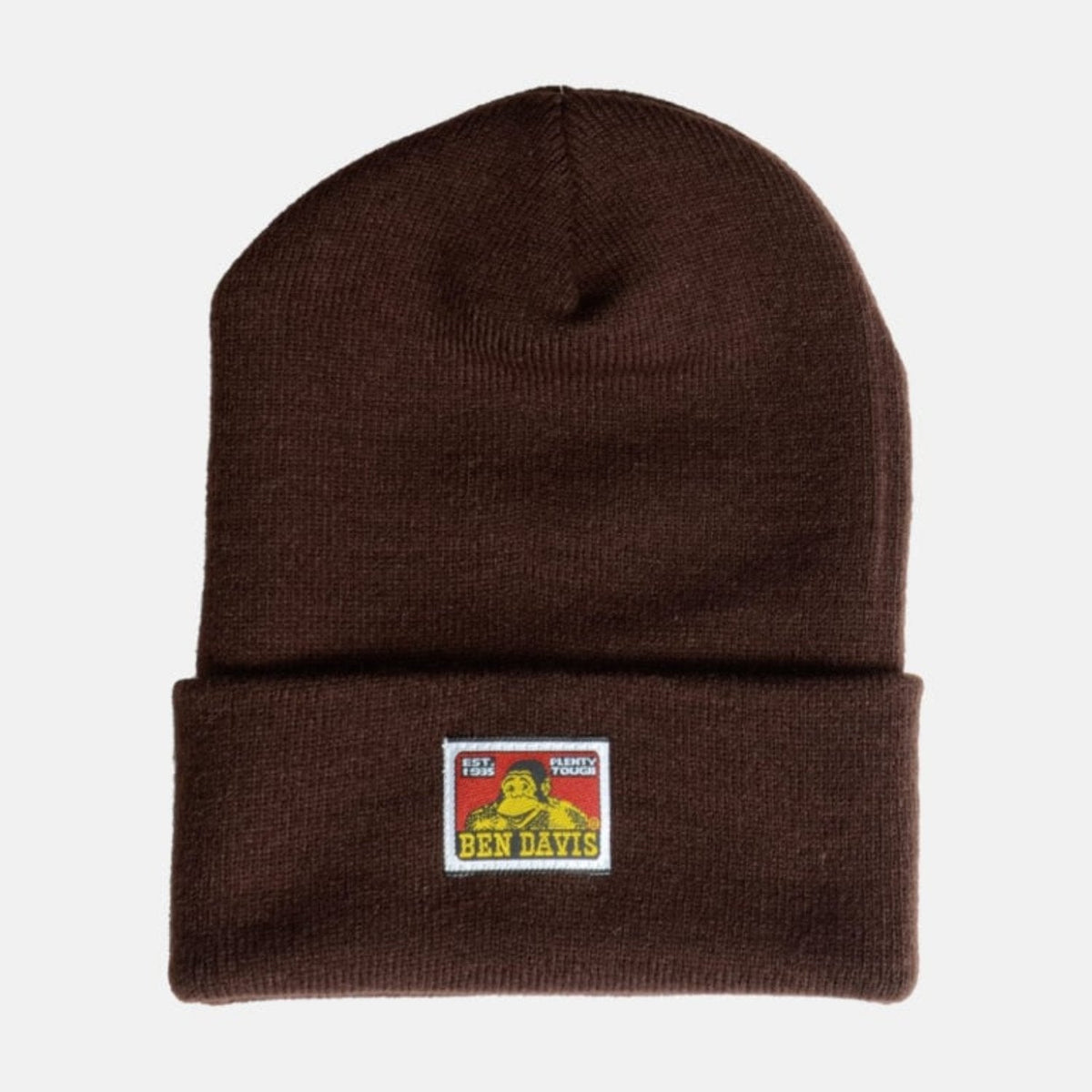 Ben Davis Logo Patch Beanie Hats & Caps Ben Davis Brown OS