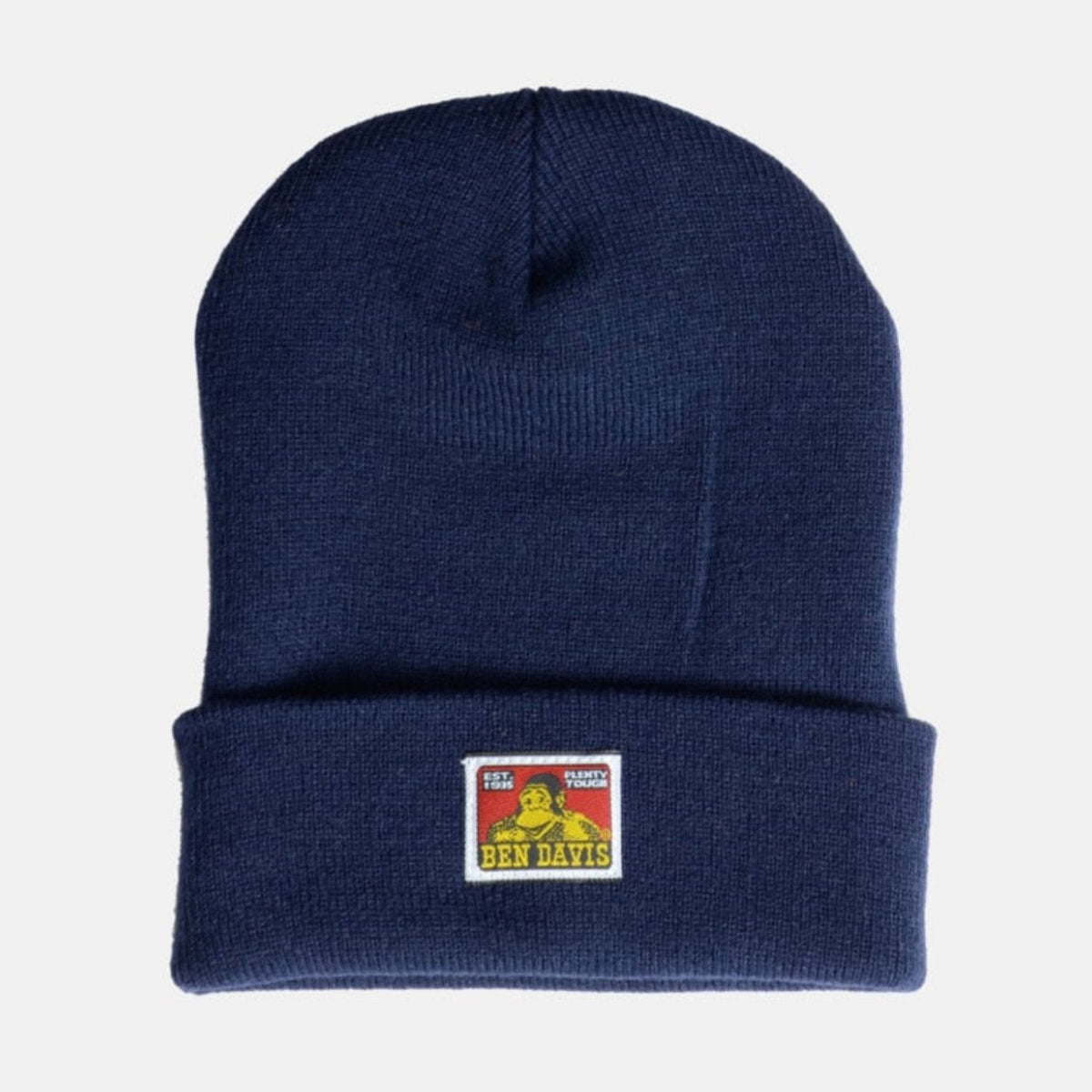 Ben Davis Logo Patch Beanie Hats & Caps Ben Davis Navy OS