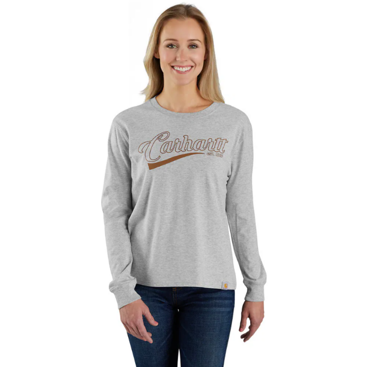 Carhartt Women&#39;s TENCEL Loose Fit Graphic Long Sleeve T-Shirt - Work World - Workwear, Work Boots, Safety Gear