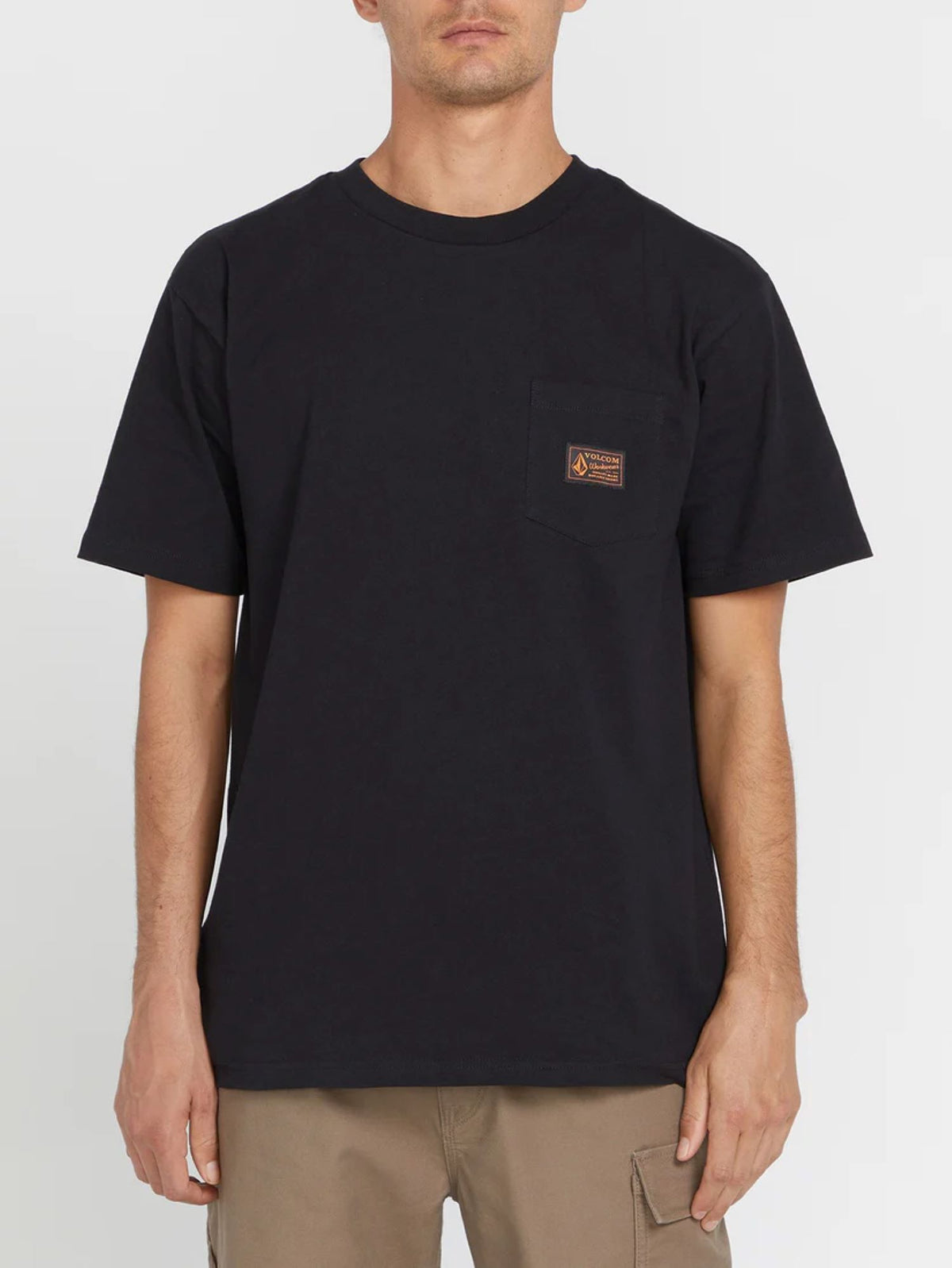 Volcom Men's Certifico Logo Pocket Short Sleeve T-Shirt T-Shirts Volcom Black 2XL Reg