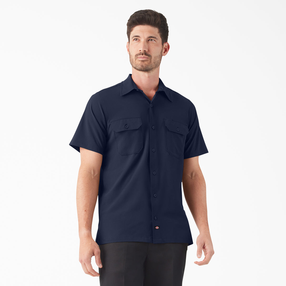 Dickies Men&#39;s Performance Button-Down Short Sleeve Work Shirt - Work World - Workwear, Work Boots, Safety Gear