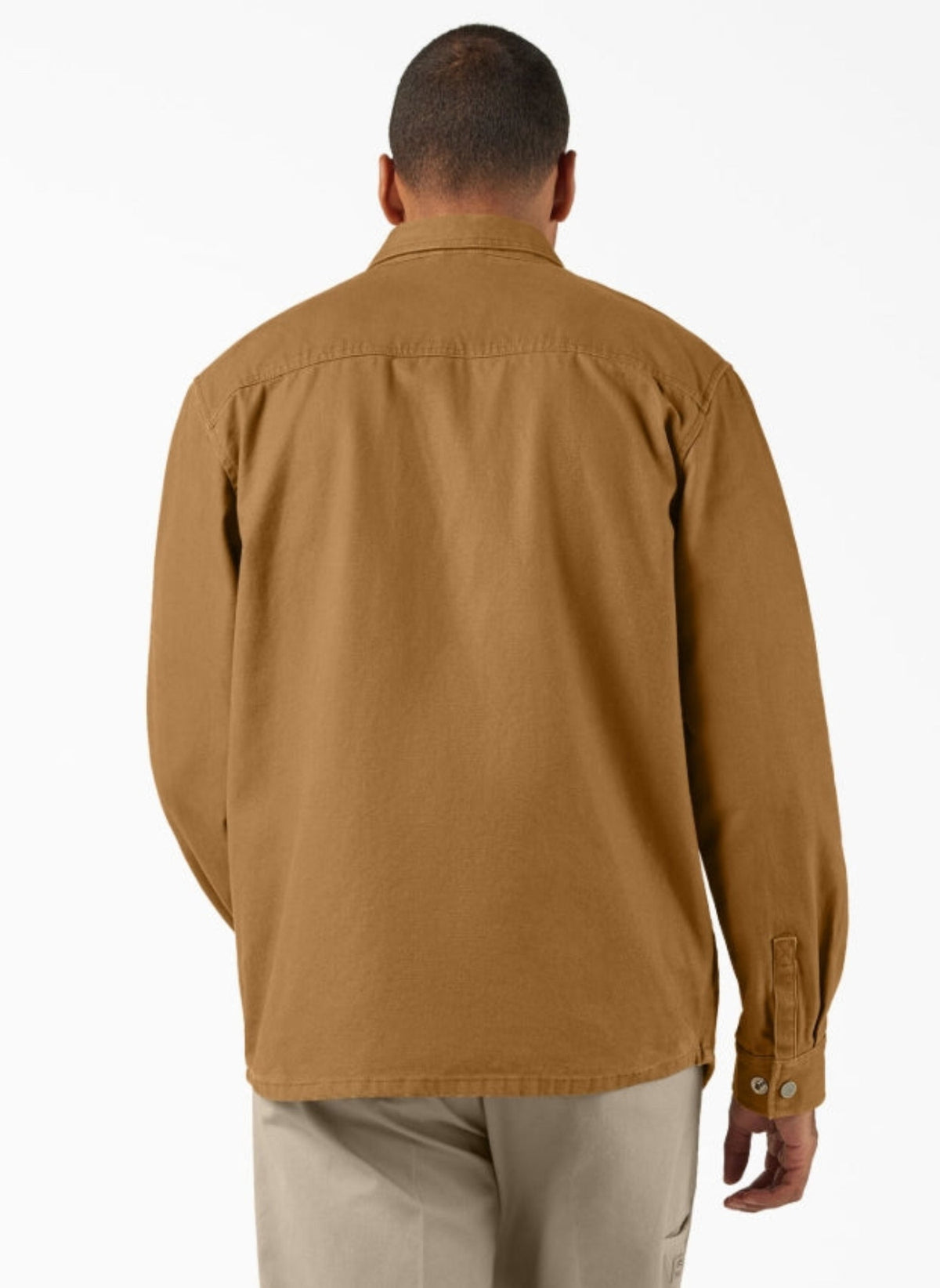 Dickies Men's Duck Brushed Cotton Snap-Front Shirt Jac Jackets & Coats Dickies
