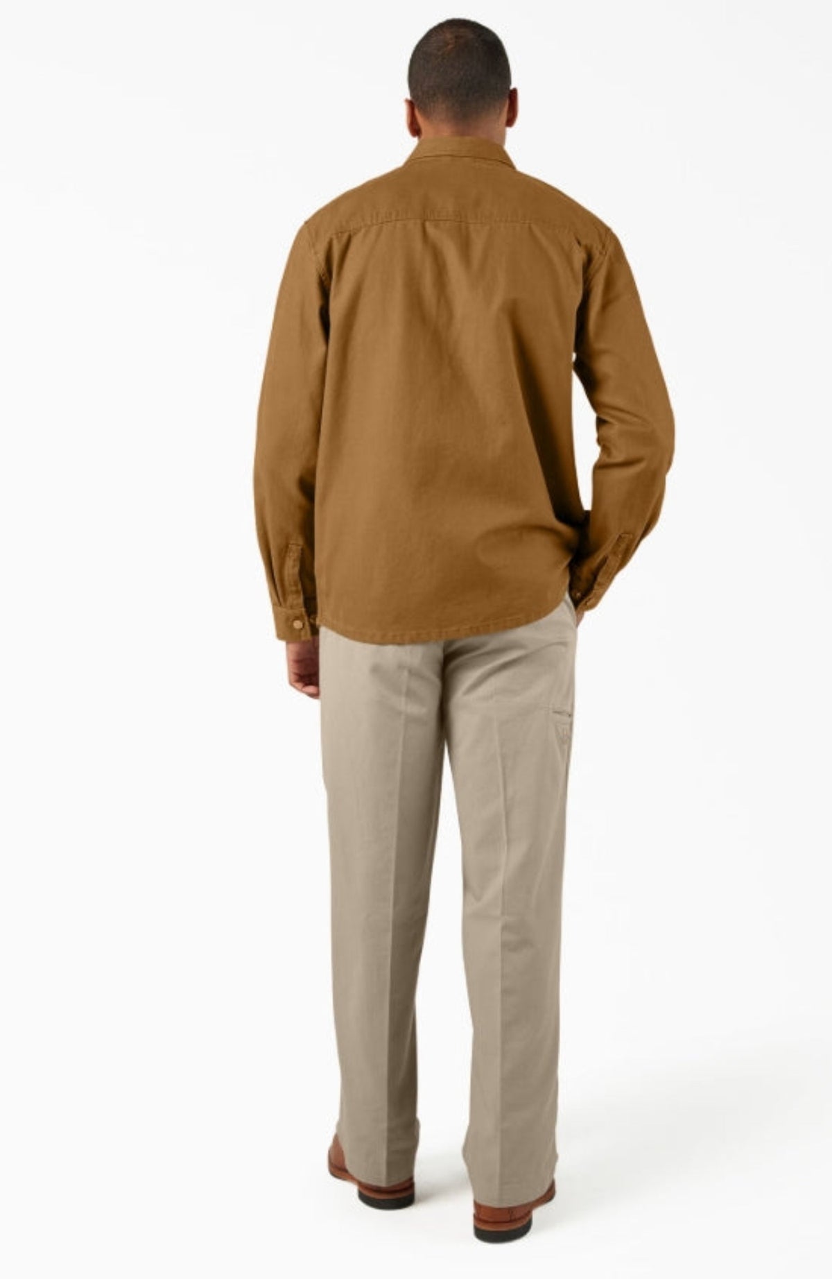 Dickies Men's Duck Brushed Cotton Snap-Front Shirt Jac Jackets & Coats Dickies