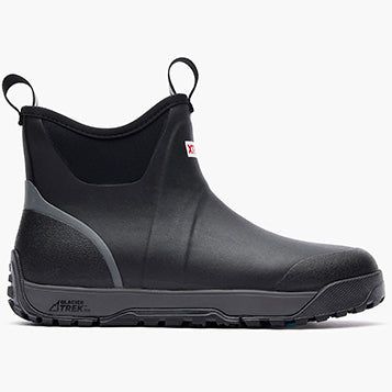 XTRATUF Men's Ankle Deck Boot Ice 6" Waterproof Rubber Boot - KO, pfas Rubber Boots XTRATUF Black 10 M