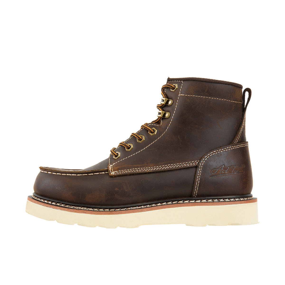 Ad Tec Men's Rancho 6" Moc Toe Soft Toe Work Boot Work Boots AdTec Footwear