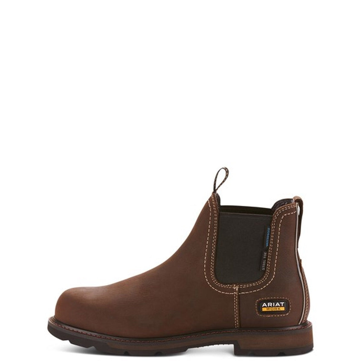 Ariat Men's Groundbreaker 6" Waterproof EH Steel Toe Boot Work Boots Ariat Dark Brown 10 2E