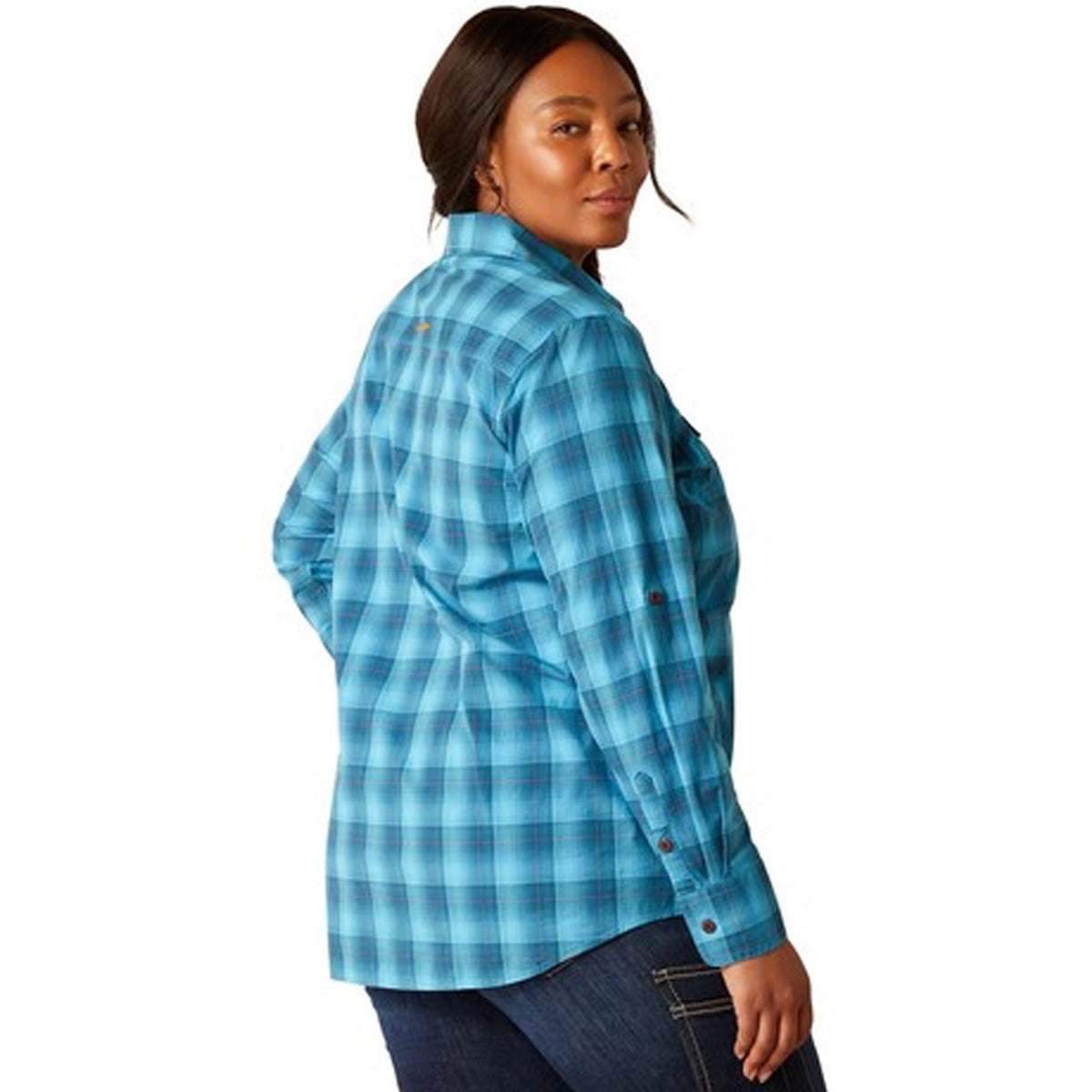 Ariat Women&#39;s Rebar Made Tough DuraStretch Button-Down Work Shirt - Work World - Workwear, Work Boots, Safety Gear