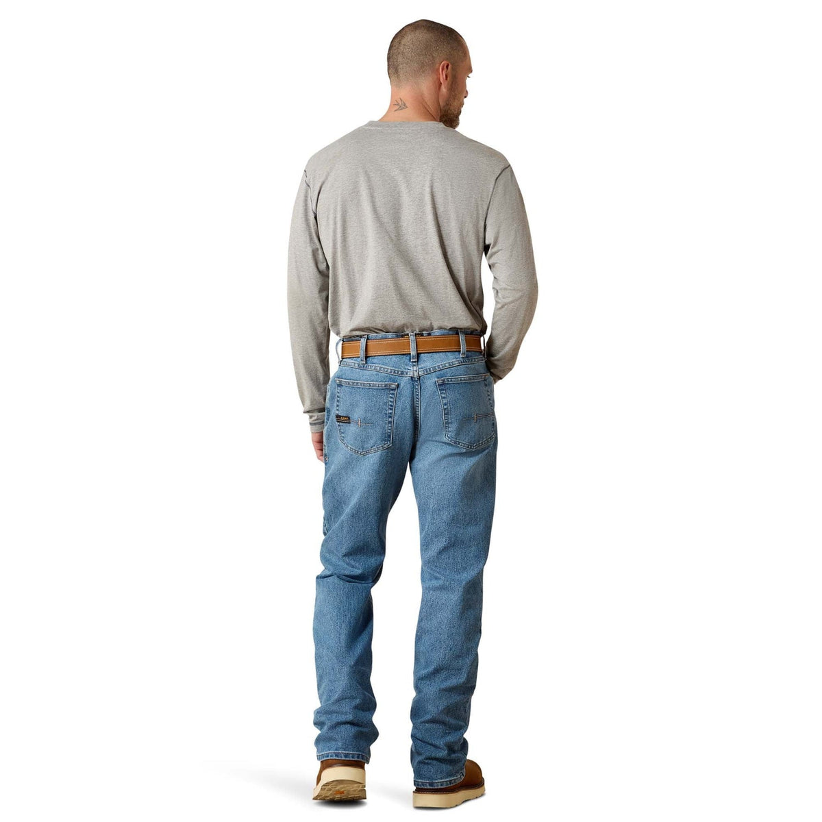 Ariat Men's Rebar M4 Relaxed DuraStretch Basic Boot Cut Jean Pants Ariat