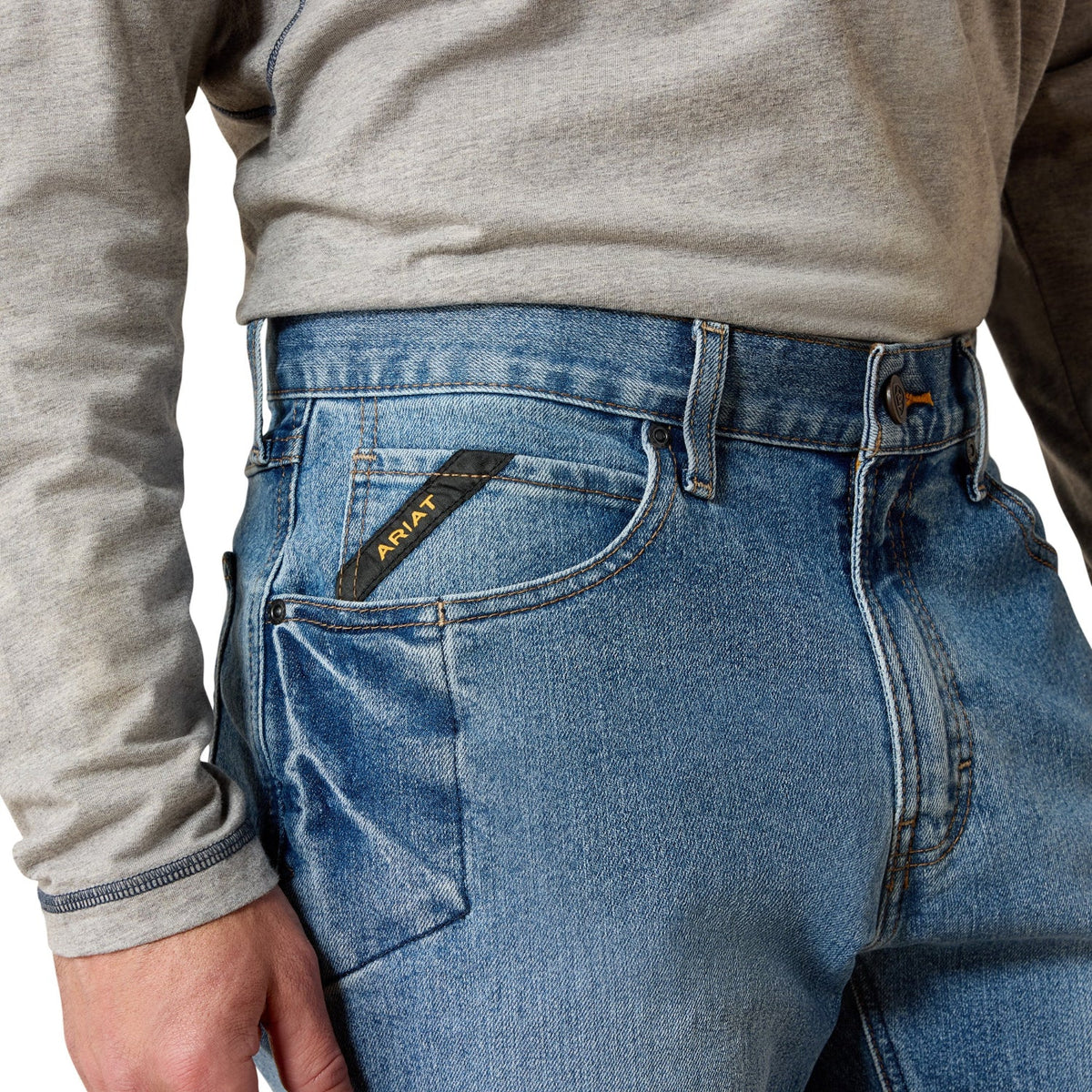 Ariat Men's Rebar M4 Relaxed DuraStretch Basic Boot Cut Jean - Work World - Workwear, Work Boots, Safety Gear